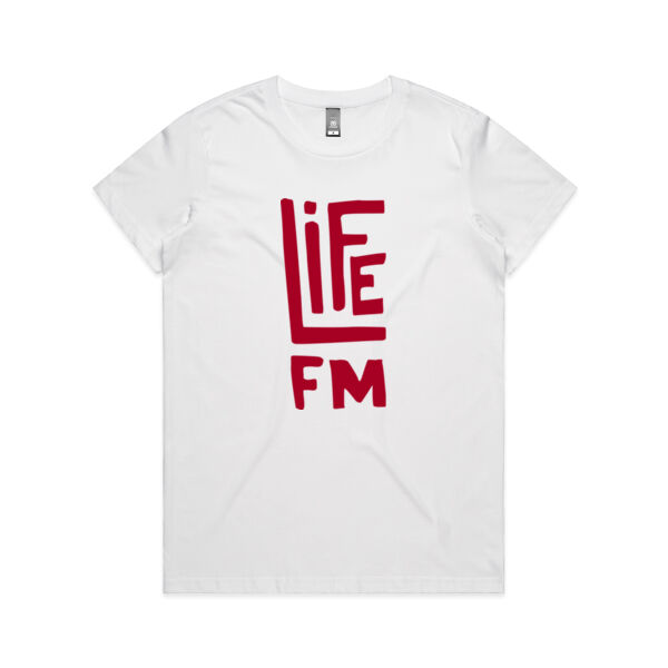 Life FM Logo - White - ascolour/MAPLE TEE Thumbnail