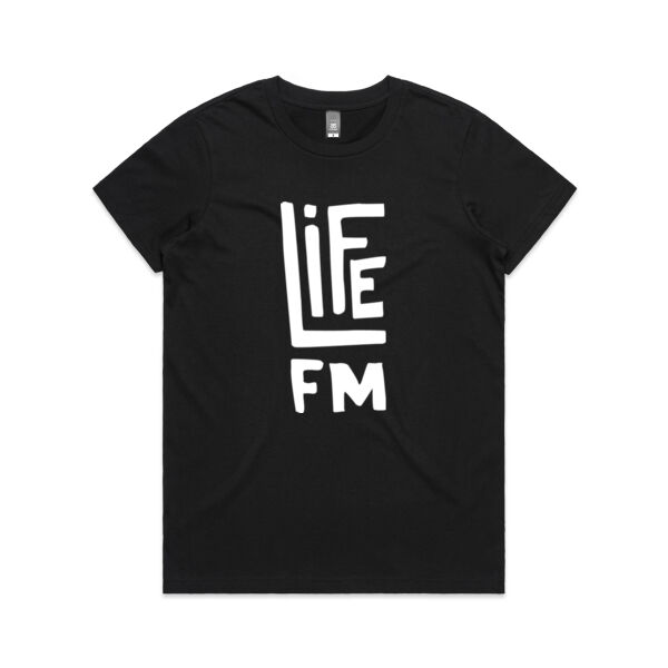 Life FM Logo - Black - ascolour/MAPLE TEE Thumbnail