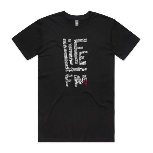 Life FM Towns Logo - Black - ascolour/STAPLE TEE Thumbnail