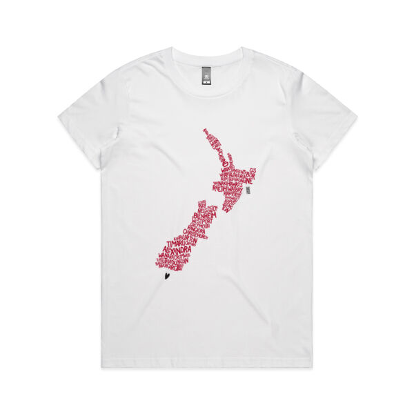 Life FM Towns Map - White - ascolour/MAPLE TEE Thumbnail